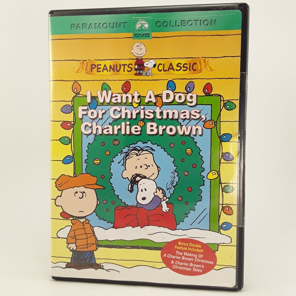 *read* New DVD, I Want A Dog for Christmas, Charlie Brown, Peanuts Snoopy Movie